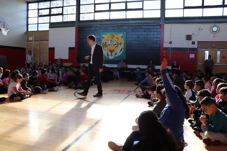Gates Elementary Author Keir Graff Visits Gates Elementary School