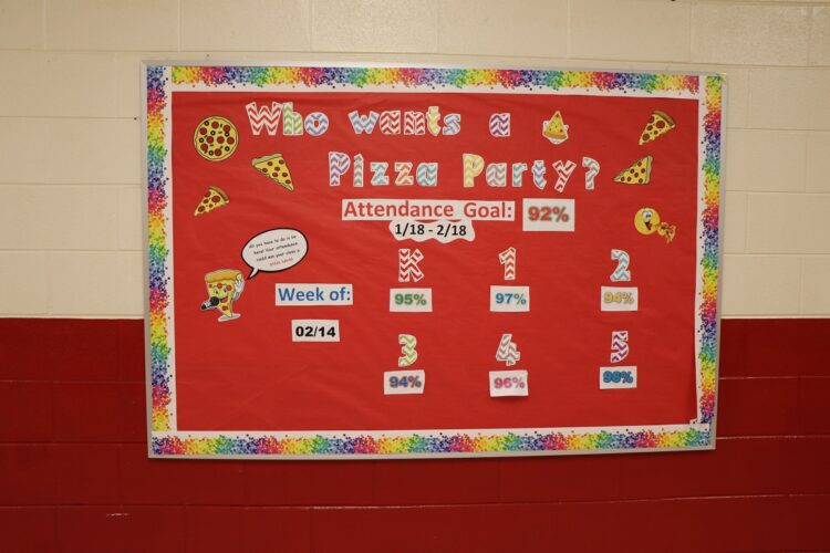 Gates Elementary Gates Celebrates Meeting Attendance Goals