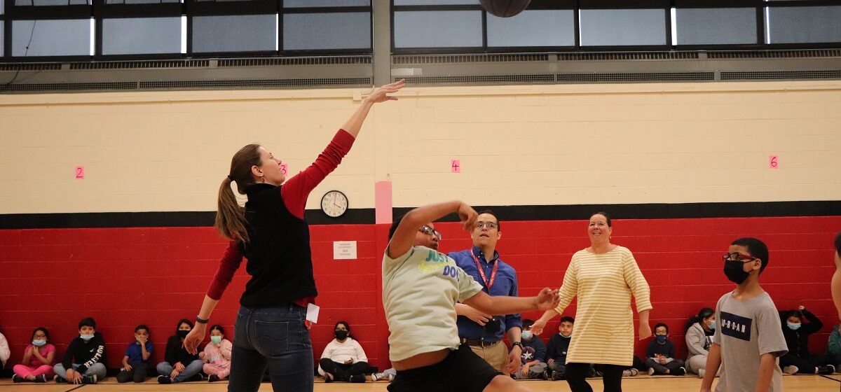 Gates Elementary Staff vs Student Basketball Game