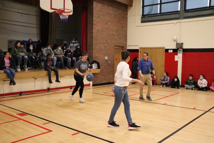 Gates Elementary Staff vs Student Basketball Game