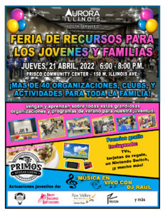 Spring 2022 Youth Resource Fair Flyer Spanish