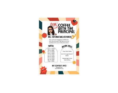 Coffee with Principal Ballesteros